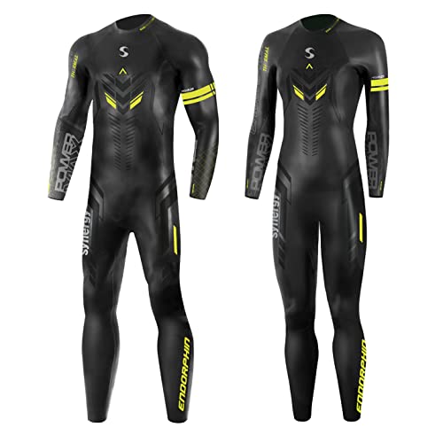 Synergy Triathlon Thermal Wetsuit 5/3Mm - Endorphin Full Sleeve Smoothskin Neoprene For Open Water Swimming (Men's, L2) #TOP22
