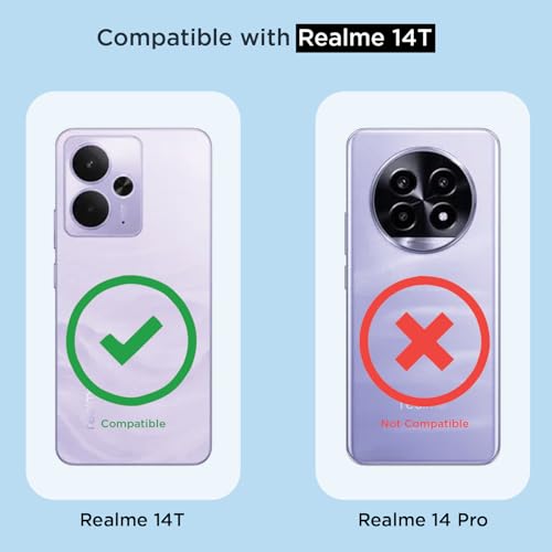 Image of Amazon Basics Back Cover for Realme 14 5G Mag-Safe Shockproof PC + TPU Protective Case Magnetic Support Bumper Case (Transparent Mag-Safe)