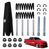 RULLINE Door Hinge Repair Kit with Spring Tool - Compatible with 94-04 Chevrolet S10 Door Roller pin Hinge with Tools and Springs