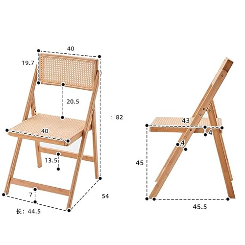 Chaise en rotin de bambou robuste au design compact et durable