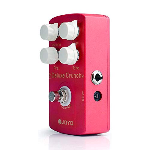 Image of JOYO Crunch Distortion Effect Pedal as High-Gain or Vintage Amps for Electric Guitar - True Bypass (Deluxe Crunch JF-39)