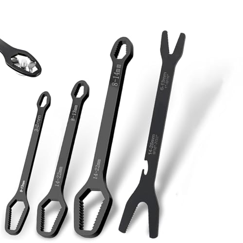 ラチェットレンチ コンビネーションレンチ 4本組 両用ヘッド スパナ レンチ スパナセット コンビネーションレンチ 自動車修理 車メンテナンス 組み立て DIY用