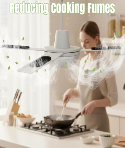 Image of 5 Pcs Ceiling Fan Filter, Air Purifier Pads for Cleaner Indoor Air, Easy Installation without Tools, 250x90x3mm Filter Size