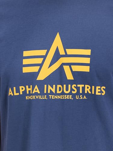 Alpha Industries Basic T-Shirt T-Shirt für Herren New Navy – Ansicht 6