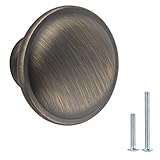 Proyección: 2.36 cm Pomo de armario, 10 unidades, latón envejecido, AB300-AB-10