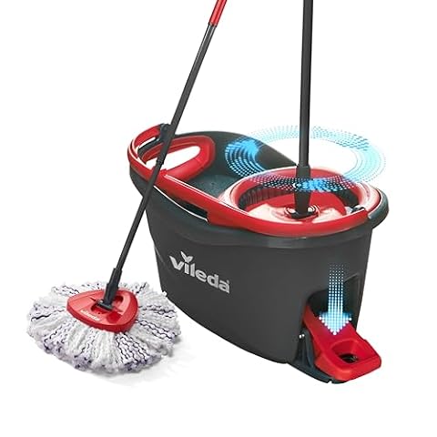 Vileda Zestaw mop obrotowy i wiadro z systemem wyciskania Turbo 3w1 Mikrofibra