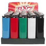  BIC BX7 Feuerzeuge F23 (50 Stück) Reibrad Verkaufsdisplay