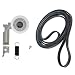 Dryer Repair Kit Replacement Samsung Belt Maintenance: Parts - dc97-16782a Roller, dc93-00634a [Upgraded] Idler Pulley & 6602-001655 Belt [AP5325135 AP4373659 AP6038887 PS4221885 PS4133825] JACS