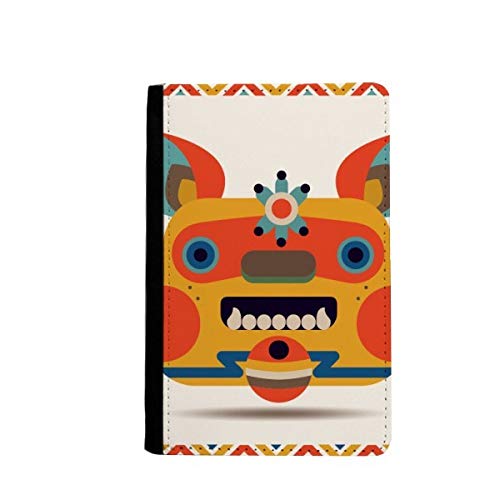 Étui passeport de voyage style monstre chinois aux finitions soignées