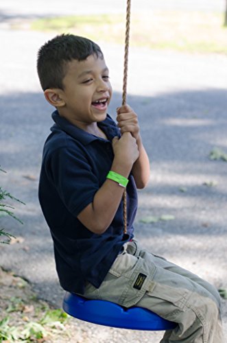 Summersdream Disk Seat Swing Daisy Disc Monkey Swing Rope Tree Swing (Blue) #TOP6