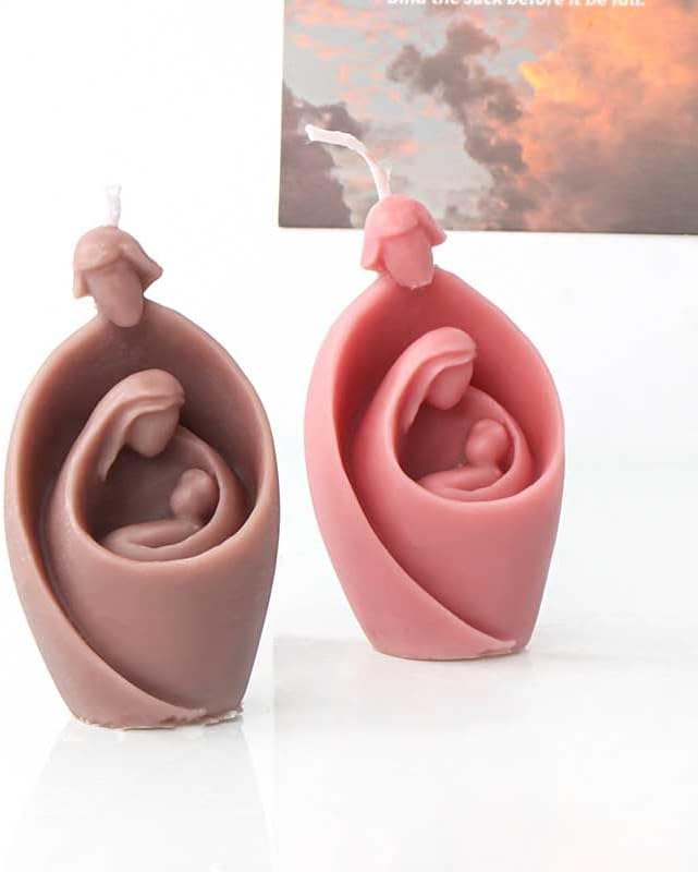 Miniatura 3 de Tone Fun Moldes de silicona con forma de familia de Jesús abstracto para hacer velas, resina, velas de aromaterapia, jabón de cera hecho a mano,