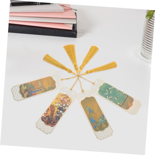 Marque-page chinois SEWACC avec pendentif pour lecture - 7