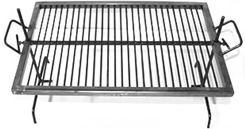 Parrilla Argentina de Lujo - Parrilla de Hierro Argentina Barbacoa Asado Flotante con Patas Ajustables Sor pampa grill (40,6 x 30,5 cm)