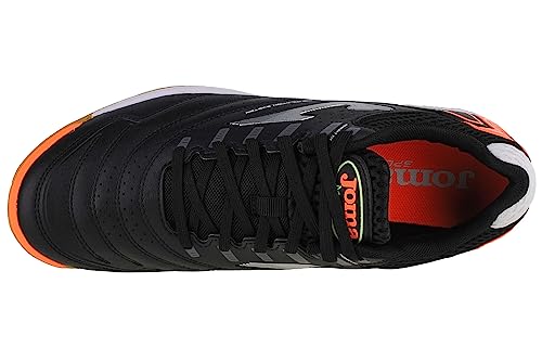 Chuteira de Futsal Joma Máxima - Preto e Laranja Cor:Preto;Tamanho:42