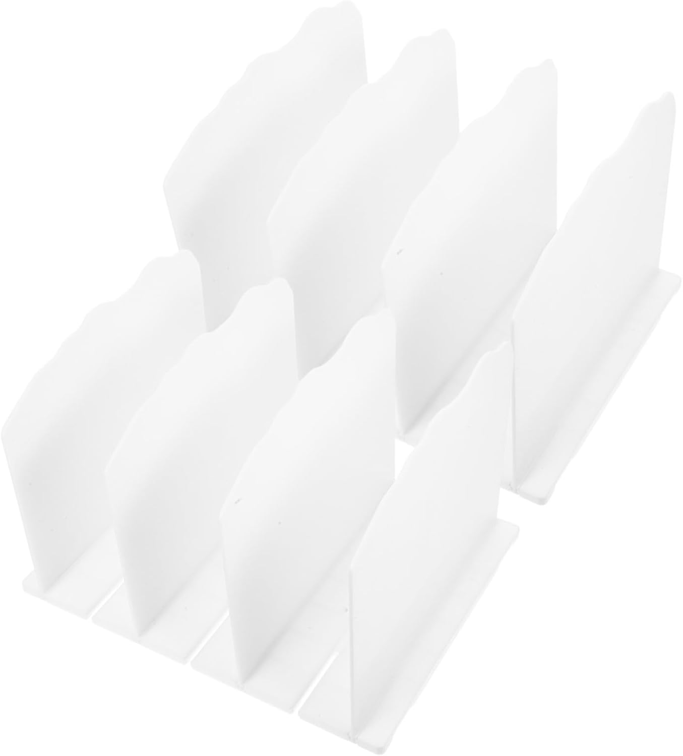 STOBAZA 2pcs Handbag Storage Dividers Wavy Pattern Shelf Separators Adjustable Closet Organizer Purse Rack Stand Multi-Purpose Storage