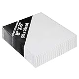 LISTO PARA USAR CON PINTURA AL OLEO Y ACRÍLICA: Este set de lienzo blanco para pintar ha sido imprimado con 2 capas y puede colocarlo en su caballete para pintar desde que lo reciba. El lienzo está hecho de algodón. Cada set viene envuelto en una fina capa de plástico para asegurarnos de que el lienzo permanezca blanco y limpio cuando lo recibe.