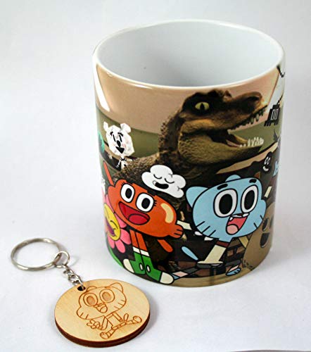 HobbyElx Taza y Llavero El Asombroso Mundo de Gumball
