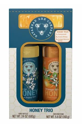 Savannah Bee Honey Trio Gift Set, 88.8oz, Assorted Flavors