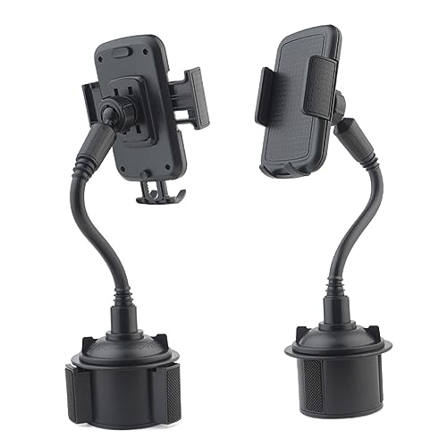 Supporto regolabile per telefono cellulare e portabicchieri per da auto rotazione materiale durevole installazione rapida compatibile con i modelli di nero