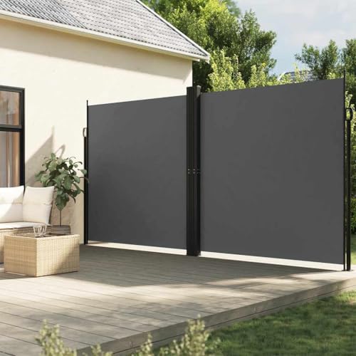 Vetnasa Toldo Lateral retráctil Gris Antracita 200x1000 cm Casa y jardín, Jardín, Artículos de Exterior, Sombrillas Antracita 19,4 KG
