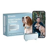 Tractive GPS Tracker Hund | 2025 Edition | Live-Ortung | Weglaufalarm | Aktivitätstracking | Gesundheitswarnungen | Bellverhalten | Empfohlen von Martin Rütter (Mint)