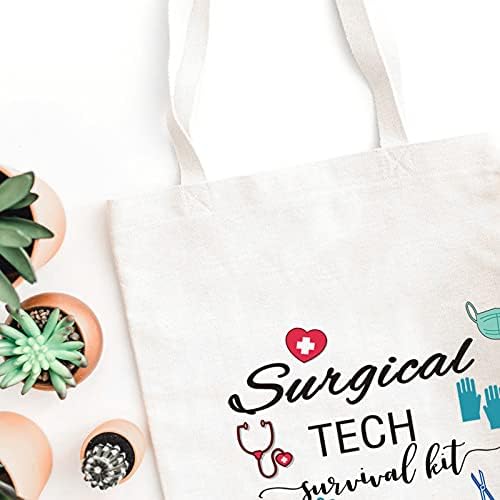 WCGXKO Surgical Tech Gift Surgical Tech Survival Kit Travel Accessories Toiletry Bag Makeup Bag (Surgical TECH tote) 5 WCGXKO Surgical Tech Gift Surgical Tech Survival Kit Travel Accessories Toiletry Bag Makeup Bag (Surgical TECH tote)
