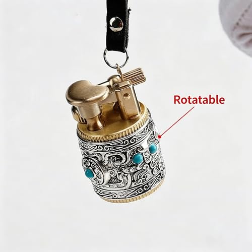Encendedor portátil mini keroseno estilo retro miniatura 5