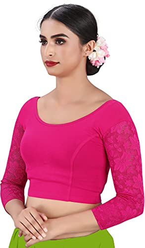Image of Women's Cotton Short Sleeve Classic Blouse (SC-111-ORANGE- Orange 28)
