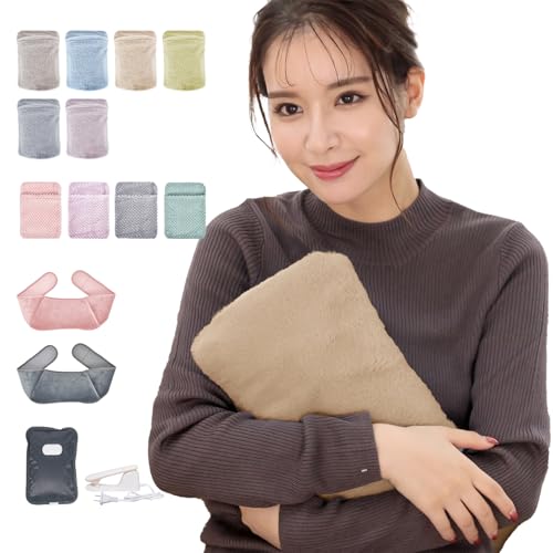 Fkstyle 湯たんぽ 充電式 ぬくぬく 電気 エコ カバー 蓄熱式 キャンプ 手 ミニ 抱き枕 やわらか 冷え 対策 防寒 保温