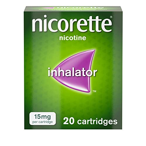 Nicorette 15mg Inhalator Nicotine 20 Cartridges (Stop Smoking Aid)