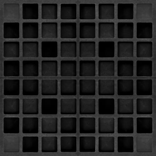 4pcs Waffle Style EVA Acoustic Diffusers (Black)