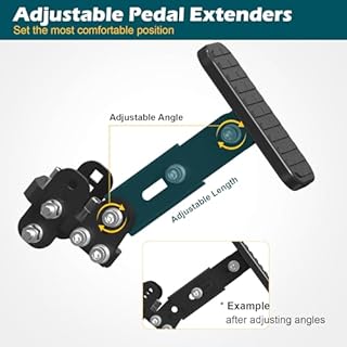 OceanicEcho [Updated] Gas and Brake Pedal Extenders for Short Drivers People Driving Cars, Go Kart, Ride on Toys, Accelerator Pedals and Adjustable Length and Angle Auto Vehicles Brake