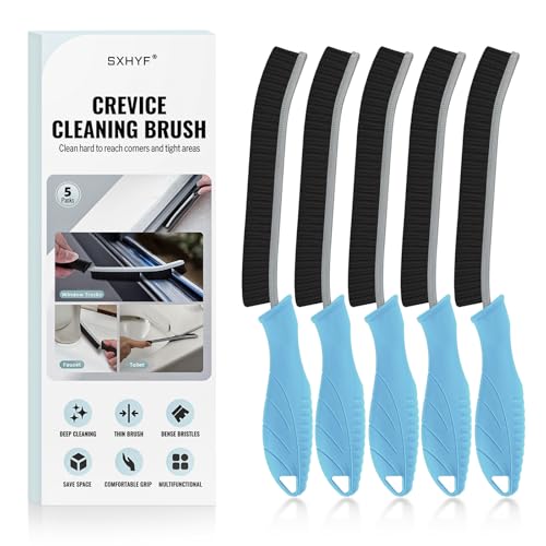 SXhyf Cepillo de limpieza – Cepillo de limpieza de hendiduras de cerdas duras, cepillo multifuncional, esencial para el hogar, herramientas de limpieza de baño para uso doméstico, cocina, ventana,