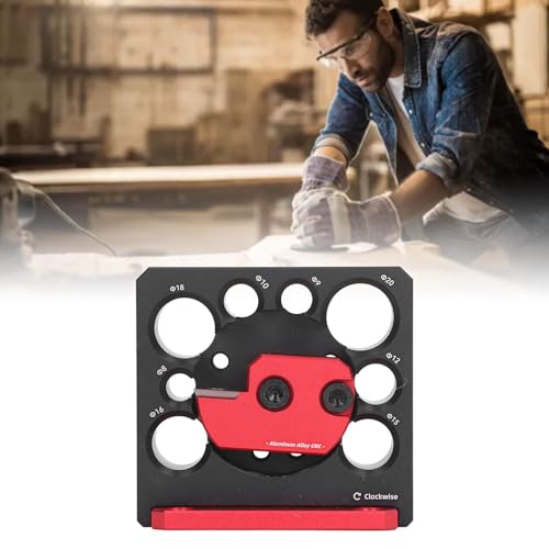 Gabarit pour tourillon bois réglable de 8mm à 20mm compatible perceuse électrique - 3