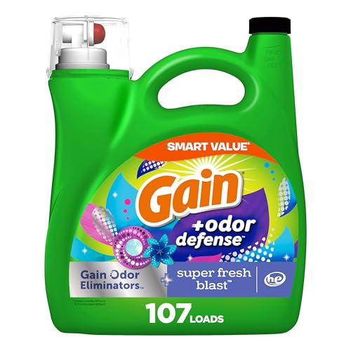 Gain + Odor Defense Liquid Laundry Detergent Super...