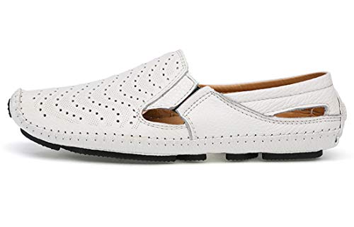 Men's Slip on Loafers Mule Sandals Clog Slippers Handmade Leather Casual Office House Shoes Non-Slip Sole Breathable Comfortable Soft for Walking Wedding Indoor Outdoor2