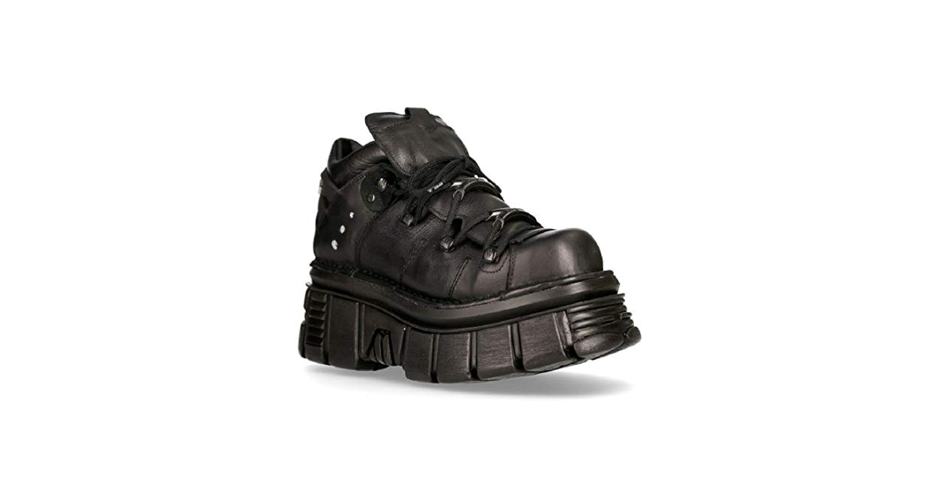 NEW ROCK☆アンクルブーツ メタリック M-106N-S52 black Amazon.com | New Rock 106N-S52 TOWER SHOES Metallic Black