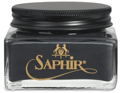 Image of Saphir Medaille d'Or Pommadier Cream 75ml - Natural Cream Leather Shoe Polish, Leather Conditioner for Boots, Handbags