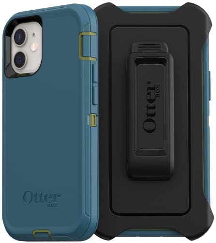 OtterBox Defender Screenless Series Case & Holster for iPhone 12 Mini (ONLY) Non-Retail Packaging - Teal Me Bout It