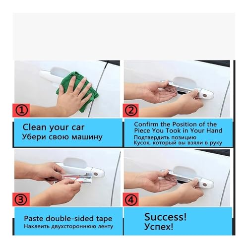 Poignées de porte voiture anti-rayures protection extérieur Corsa E - 8