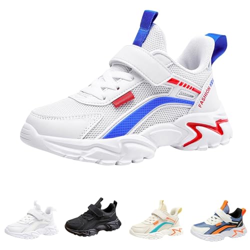 Boys Girls Athletic Shoes Lace-Up Non-Slip Lightweight Sports Shoes Basketball Running Hiking Outdoor Sneaker