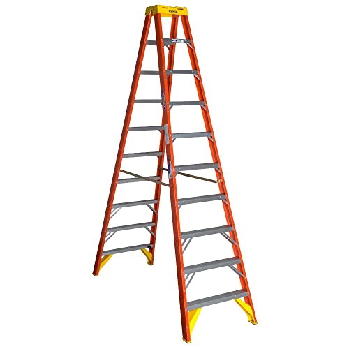 Werner (T6210) Twin Step Ladder, Fiberglass