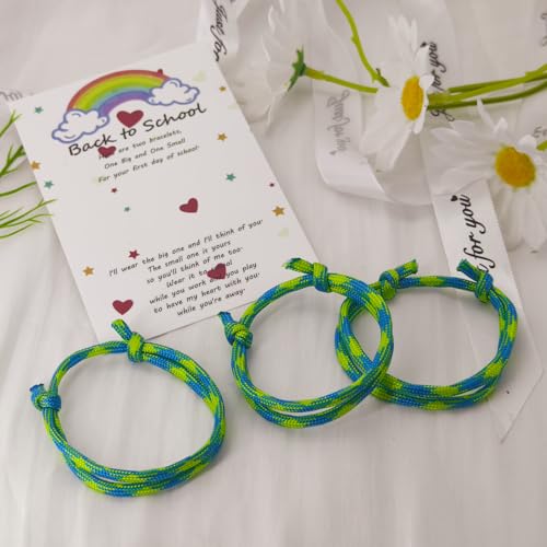 2/3/4 Pcs First Day of School Bracelet Back to School Bracelet Mommy and Me Bracelets3