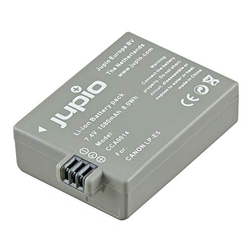 Jupio CCA0014 Batterie pour Appareil photo Compatible Canon LP-E5/NB-E5 Cover