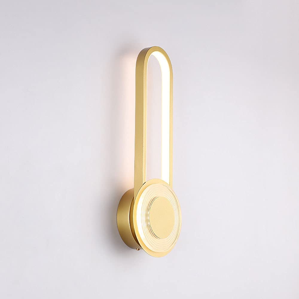 Lámpara montada en la pared para pasillos y salones con diseño decorativo y luz LED