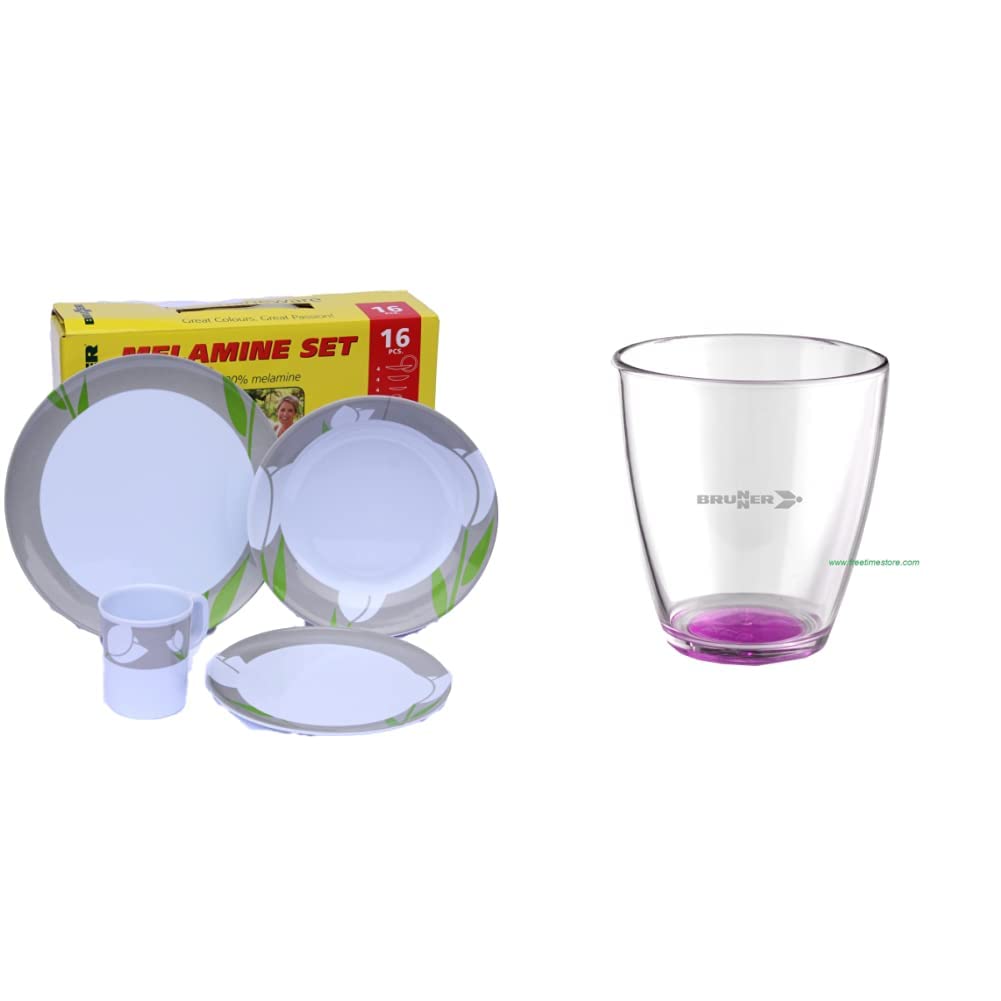 BRUNNER 0830160N.C4E Melamin Set - Tulip & Set Tahiti Color antislip