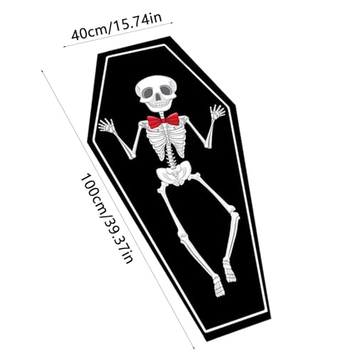Alfombrilla de puerta de Halloween de secado rápido y lavable para exterior 5