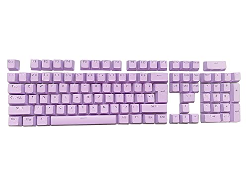 Feicuan Universal 104 Keyset Keycap ABS Colorful Rétroéclairé Touches de Rechange Key Cap Cover pour Clavier mécanique -Purple Cover
