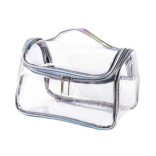MUSISALY 1Pezzi Borsa Viaggio Trasparente in PVC per Cosmetici e Toilette Capacità Organizer Portatile per Borsa Toilette e Borsa