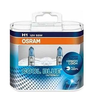 Coppia lampadine osram h1 12v 55w cool blue